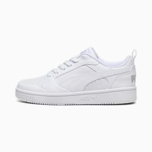 Chaussures Rebound V6 Lo Enfant, PUMA White-Cool Light Gray, extralarge
