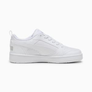 Rebound V6 Lo Big Kids' Sneakers, PUMA White-Cool Light Gray, extralarge