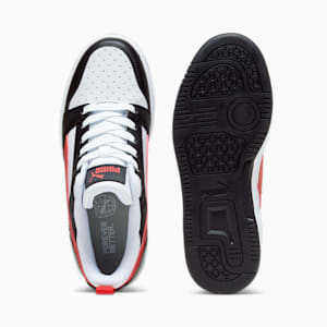 Chaussures Rebound V6 Lo Enfant, PUMA White-For All Time Red-PUMA Black, extralarge