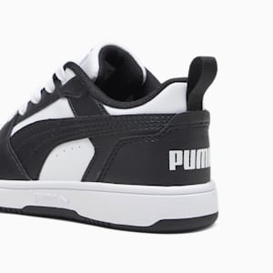 Rebound V6 Lo Kids' Sneakers, PUMA White-PUMA Black