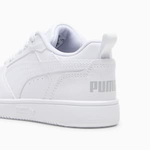 Rebound V6 Lo Little Kids' Sneakers, PUMA White-Cool Light Gray, extralarge