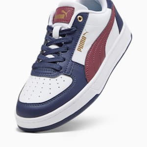 PUMA Caven 2.0 Big Kids' Sneakers, PUMA White-Dark Jasper-PUMA Navy-Gold, extralarge