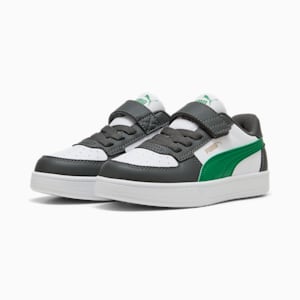 Tenis PUMA Caven 2.0 para niños, Shadow Gray-Archive Green-PUMA White, extralarge