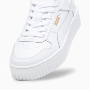 Carina Street Big Kids' Sneakers, PUMA White-PUMA White-PUMA Gold, extralarge