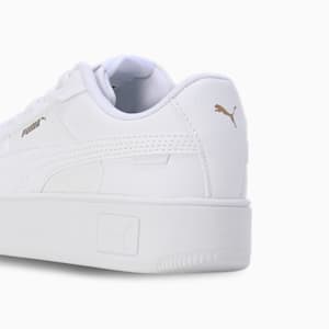 Carina Street Kids' Sneakers, PUMA White-PUMA White-PUMA Gold, extralarge-IND