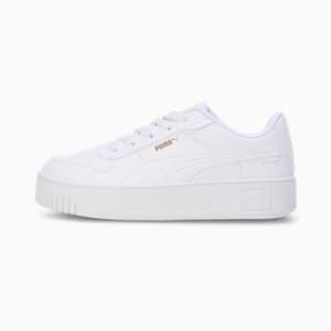 Carina Street Kids' Sneakers, PUMA White-PUMA White-PUMA Gold, extralarge-IND