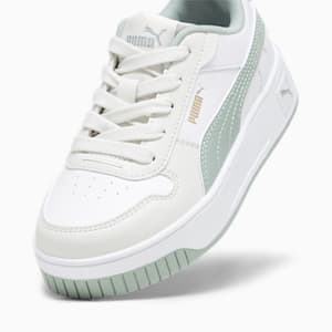 Carina Street Kids' Sneakers, PUMA White-Green Fog-Vapor Gray, extralarge-IND