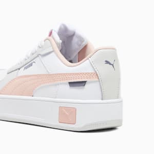 Carina Street Little Kids' Sneakers, PUMA White-Rose Dust-Feather Gray, extralarge