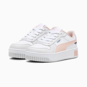Carina Street Little Kids' Sneakers, PUMA White-Rose Dust-Feather Gray, extralarge