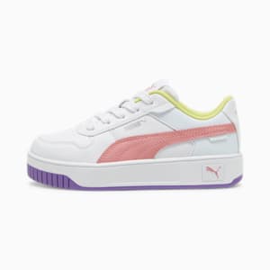Carina Street Little Kids' Sneakers, PUMA White-Passionfruit-PUMA Silver, extralarge