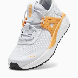 Pacer 23 Little Kids' Sneakers, Silver Mist-Clementine, extralarge