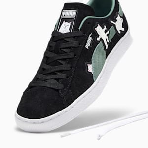 PUMA x RIPNDIP Suede Unisex Sneakers, PUMA Black-Eucalyptus, extralarge-IND