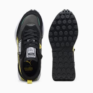 Zapatos deportivos PUMA x SPONGEBOB SQUAREPANTS Rider FV para jóvenes, Shadow Gray-Lemon Meringue, extralarge