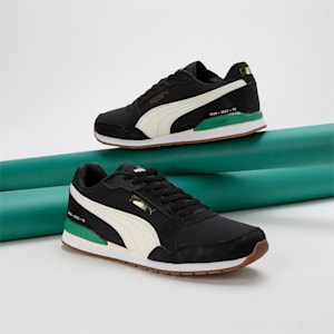 ST Runner V3 75 Years Unisex Sneakers, PUMA Black-Warm White-Archive Green, extralarge-IND