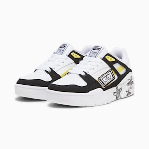 キッズ PUMA x スポンジ・ボブ スリップストリーム スニーカー 22-25cm, PUMA White-PUMA Black, extralarge-JPN