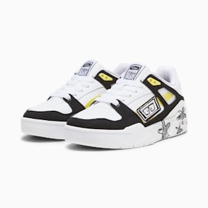 Tenis para adolescentes Slipstream PUMA x SPONGEBOB SQUAREPANTS, PUMA White-PUMA Black, extralarge