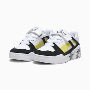 Tenis deportivos para niños Slipstream PUMA x SPONGEBOB SQUAREPANTS, PUMA White-PUMA Black, extralarge