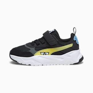 キッズ PUMA x スポンジ・ボブ トリニティ スニーカー 17-21cm, PUMA Black-Celandine-Shadow Gray, extralarge-JPN