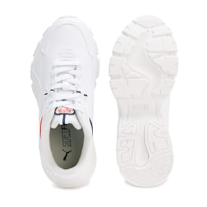 ウィメンズ カシーア ヴィア スニーカー, PUMA White-PUMA White-PUMA Red
