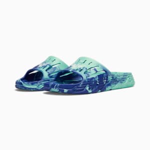 MB.03 Basketball Slides, Electric Peppermint-PUMA White-Royal Sapphire, extralarge-GBR