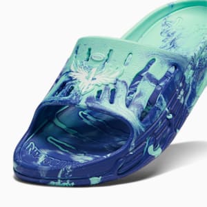 MB.03 Basketball Slides, Electric Peppermint-PUMA White-Royal Sapphire, extralarge-GBR