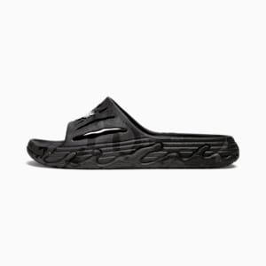 PUMA x LAMELO BALL LaFrancé MB.03 Basketball Slides, PUMA Black-Feather Gray-Dark Coal, extralarge