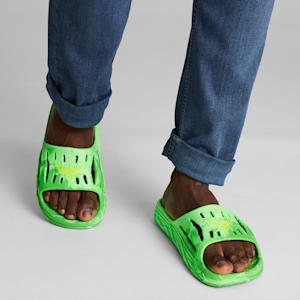 Sandalias de básquetbol MB.03, PUMA Green-Fluro Yellow Pes-Fluro Green Pes, extralarge