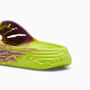 PUMA x LAMELO BALL LaFrancé MB.03 Basketball Slides, Safety Yellow-Purple Glimmer, extralarge