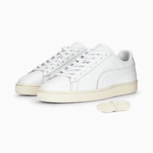 ユニセックス 75周年記念モデル バスケット クラシック プレミアム スニーカー, PUMA White-PUMA White