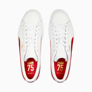 Basket Classic 75th Anniversary Edition Men's Sneakers, PUMA White-PUMA Red-PUMA Gold
