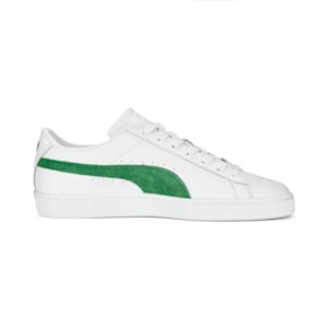 Basket Classic 75th Anniversary Edition Men's Sneakers, PUMA White-Archive Green-PUMA Gold, extralarge-IND