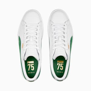 Basket Classic 75th Anniversary Edition Men's Sneakers, PUMA White-Archive Green-PUMA Gold, extralarge-IND