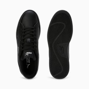Smashic Unisex Sneakers, PUMA Black-Matte Silver, extralarge-IND