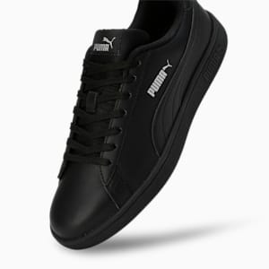 Smashic Unisex Sneakers, PUMA Black-Matte Silver