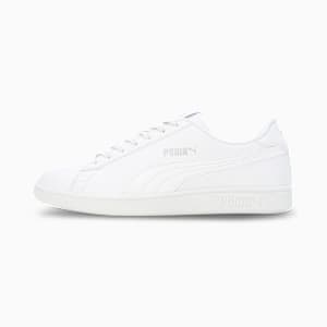 Smashic Unisex Sneakers, PUMA White-Matte Silver, extralarge-IND