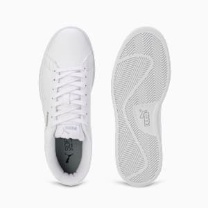 Smashic Soft Suede Sneakers, PUMA White-Matte Silver, extralarge-IND