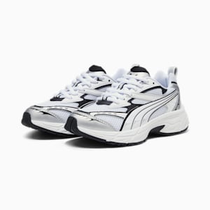 Morphic Base Big Kids' Sneakers, Feather Gray-PUMA Black, extralarge