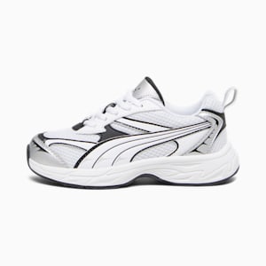 Morphic Basic Little Kids' Sneakers, Feather Gray-PUMA Black, extralarge