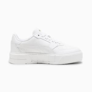 PUMA Cali Court Big Kids' Leather Sneakers, PUMA White-PUMA Gold, extralarge