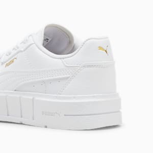 PUMA Cali Court Little Kids' Leather Sneakers, PUMA White-PUMA Gold, extralarge