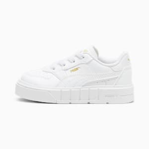 PUMA Cali Court Leather Toddlers' Sneakers, PUMA White-PUMA Gold, extralarge