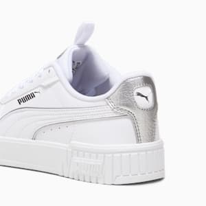 Carina 2.0 Pop-Up Metallics Youth Sneakers, PUMA White-Matte Silver-PUMA Silver, extralarge-GBR