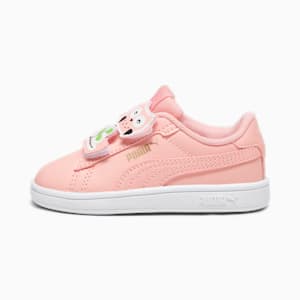 PUMA Smash 3.0 Owl Toddlers' Sneakers, Peach Smoothie-PUMA Black-PUMA Gold-PUMA White, extralarge