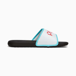 Cool Cat 2.0 Let's Play Big Kids' Slides, PUMA White-PUMA Red-Team Aqua-PUMA Black, extralarge