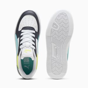 PUMA Caven 2.0 Block Big Kids' Sneakers, PUMA White-Safe Lake-New Navy, extralarge