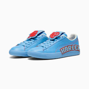 ユニセックス PUMA x DAPPER DAN クライド ポスト ゲーム ランナウェイ スニーカー, Regal Blue-Burnt Red, extralarge-JPN