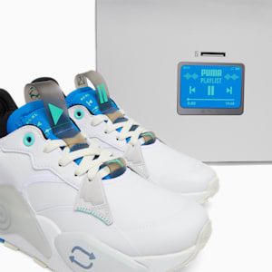 RS-XL Playlist Men's Sneakers, PUMA White-Ultra Blue-Feather Gray, extralarge