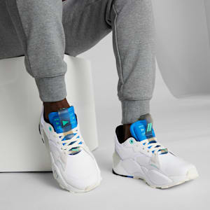 RS-XL Playlist Men's Sneakers, PUMA White-Ultra Blue-Feather Gray, extralarge