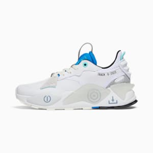 RS-XL Playlist Men's Sneakers, PUMA White-Ultra Blue-Feather Gray, extralarge