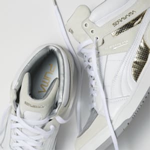 ユニセックス PUMA x SORAYAMA スリップストリーム ミッド  スニーカー, PUMA White-Puma Silver, extralarge-JPN